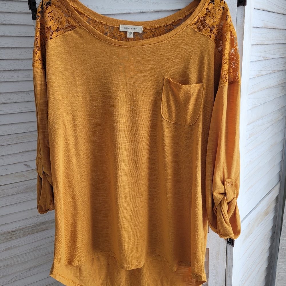Paper+Tee Golden Yellow Blouse